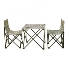 攀能 双人折叠桌椅 迷彩折叠桌椅户外沙滩椅