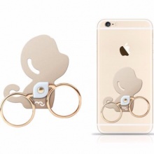 幻响（i-mu）百变猴 创意指环扣 手机支架 双指环 360度旋转